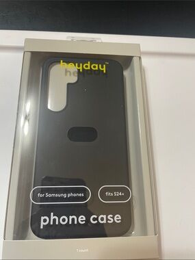 heyday Black Phone Case for Samsung S24+ with Camera Cutout NWT